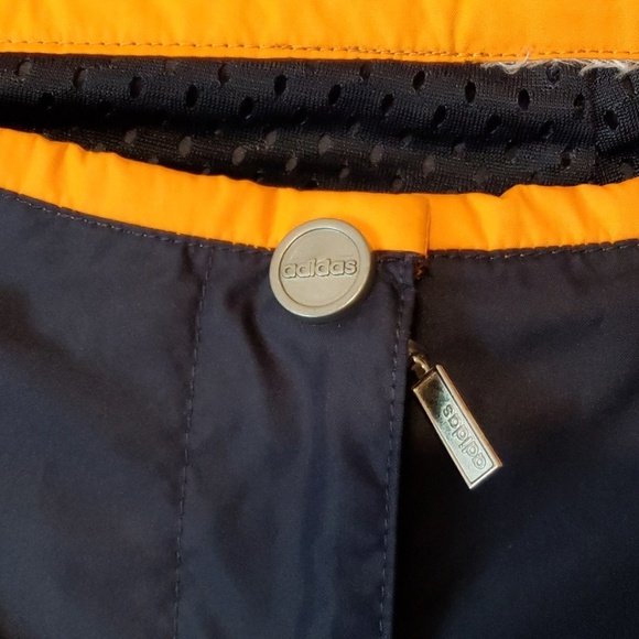 Adidas quick dry mesh lined capri navy & orange - Picture 3 of 8